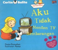Image of Aku Tidak Nonton Tv Sembarangan