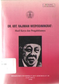 Image of Dr. Krt. Rajiman Wedyodiningrat